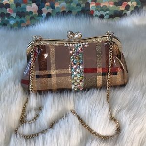NWOT Beautiful plaid crossbody bag